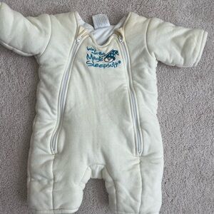 Baby Sleep Suit in Cream